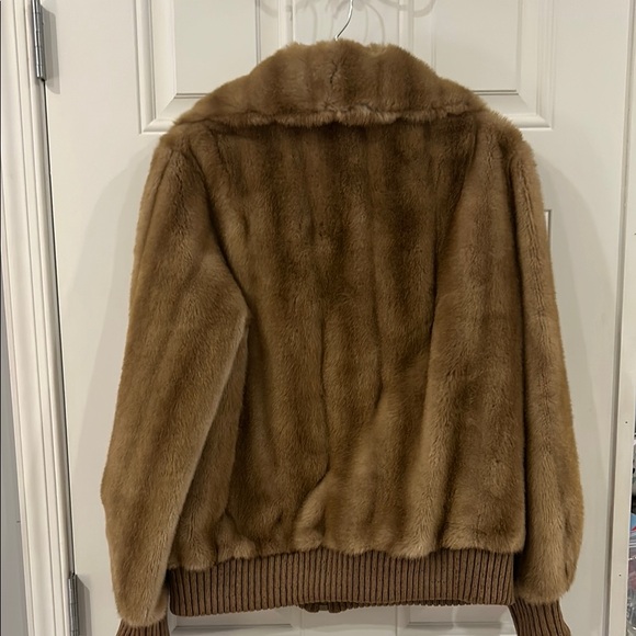 Vintage Davidson’s 1990’s Bomber Fur Jacket - light Brown - Picture 4 of 4